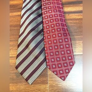 BUNDLE of HENRY JACOBSON 100% Silk Striped and Geometric Handmade Ties